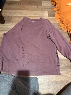aerie Women's Crewneck Sweatshirt - Mauve Plum